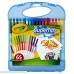 Crayola Super Tips Washable Markers & Paper Set 65 Pieces Art Tools for Kids 4 & Up Super Tips Markers & Drawing Paper Sheets In Convenient Travel Case Perfect for The On-The-Go Artist 1-Pack of 65 B00AHAJEGE